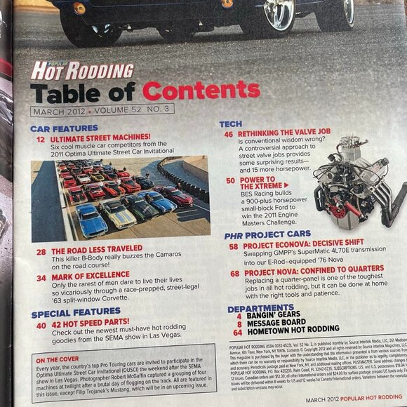 Popular Hot Rodding Magazine March 2012 Vol 52 No 3 u Body Shop Basics - Picture 4 of 7